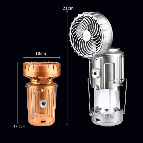 Portable solar fan light rechargeable L001